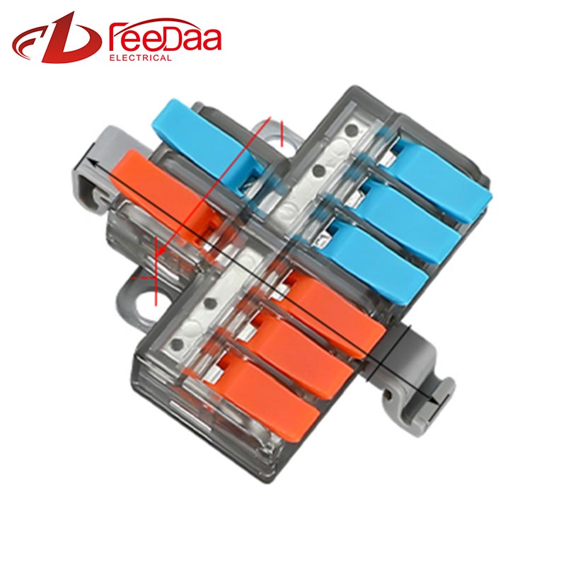 Conectores de cabo de fio rápido 2 em 6 saídas PCT-5226D