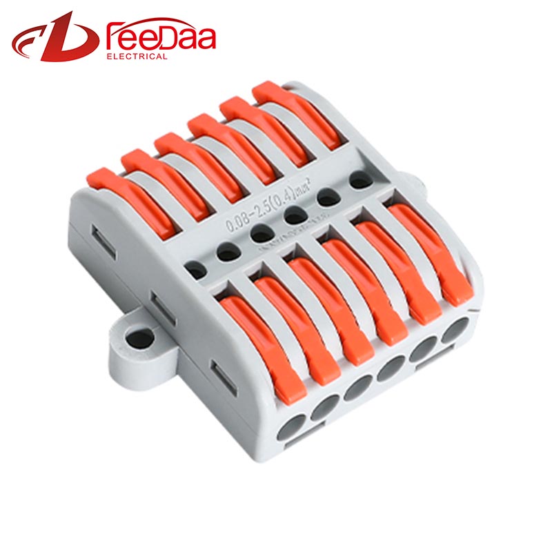 Conectores de cabo de fio rápido 6 em 6 out utj13-266g